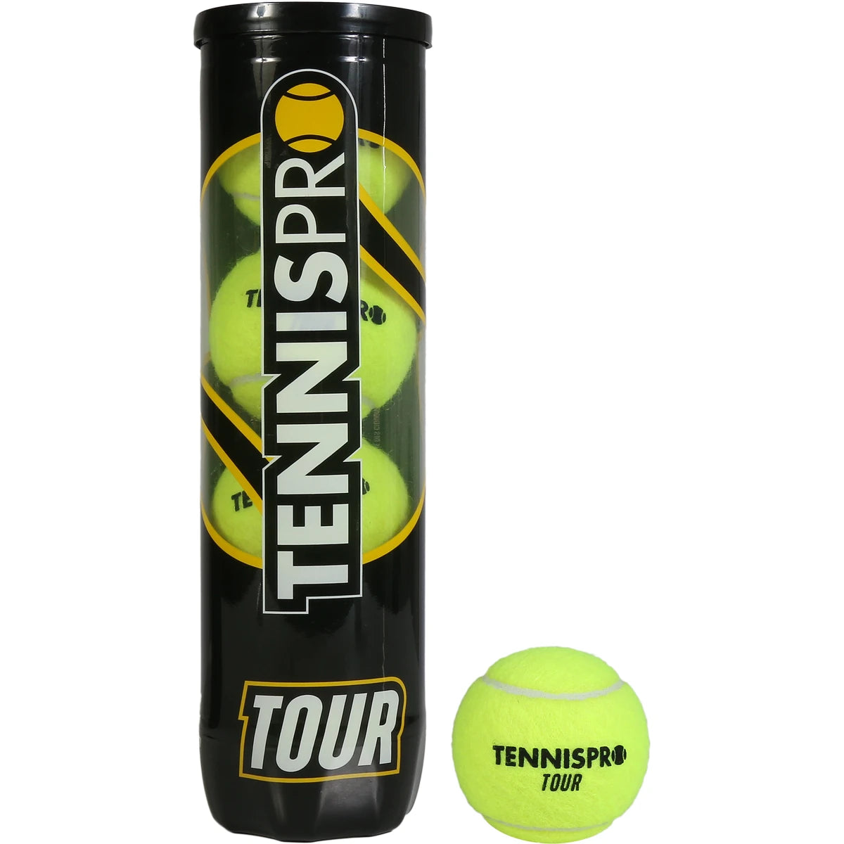 CAJA DE 18 TUBOS DE 4 PELOTAS DE TENIS TENNISPRO TOUR