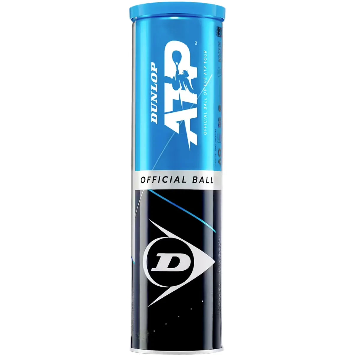 TUBO DE 4 PELOTAS DUNLOP ATP (TUBO METÁLICO)