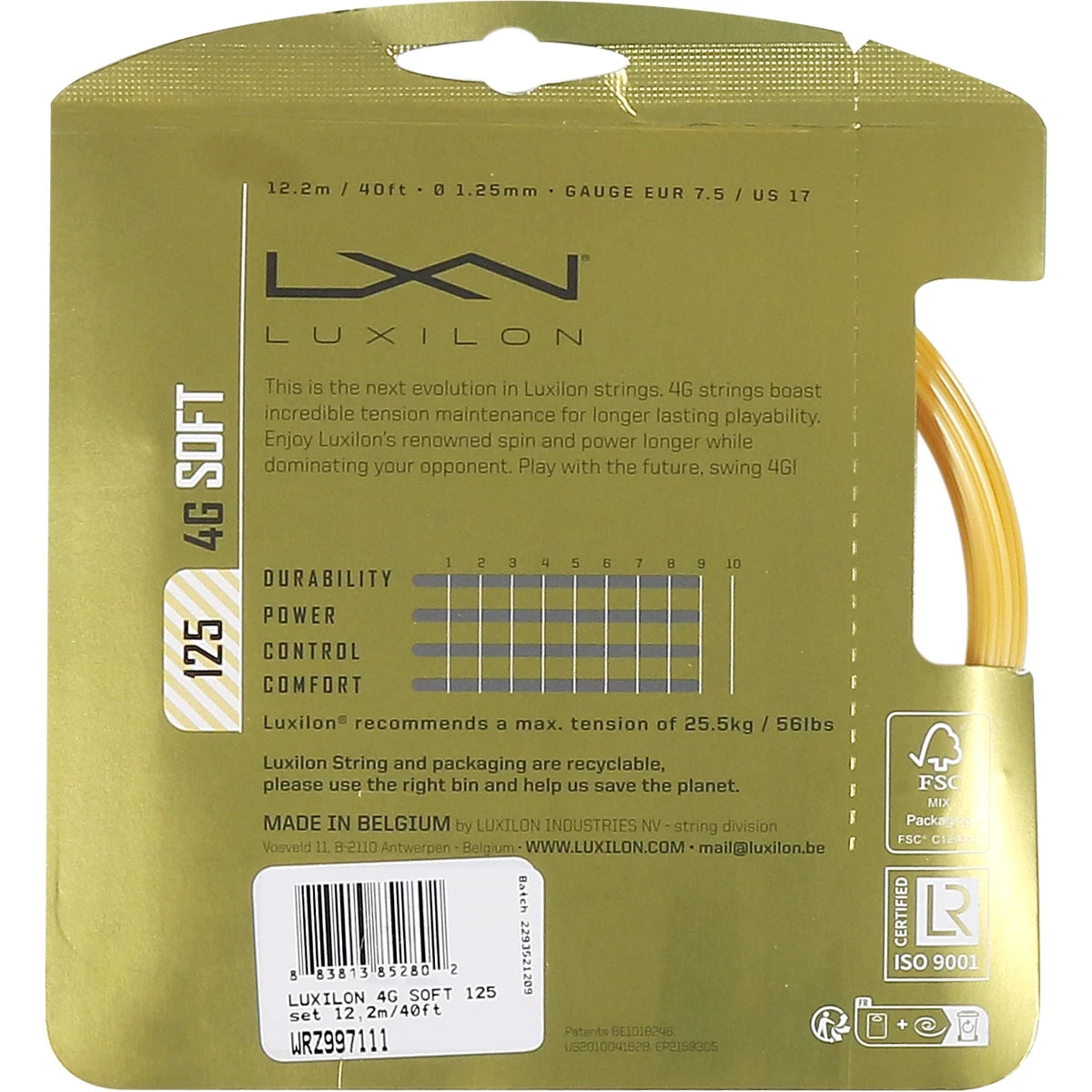 CORDAJE LUXILON 4G SOFT (12,20 METROS)