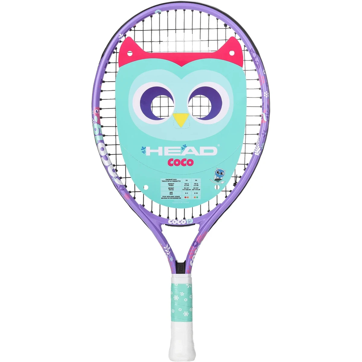 RAQUETA HEAD JUNIOR COCO 19 VIOLETA