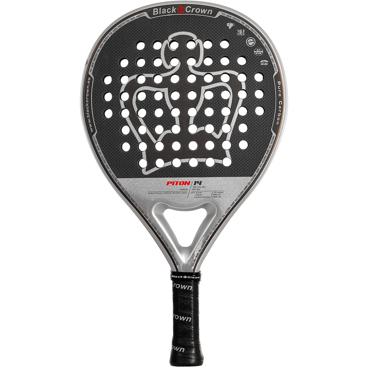 RAQUETA DE PÁDEL BLACK CROWN PITON 14