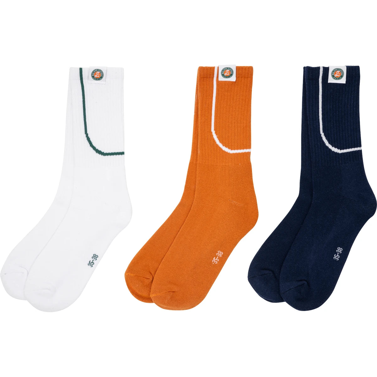 3 PARES DE CALCETINES ROLAND-GARROS SPORT