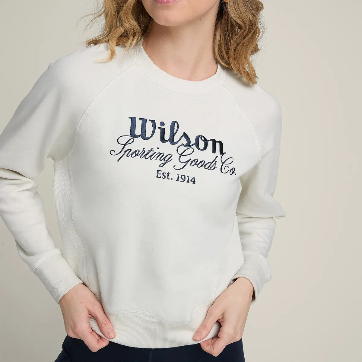 SUDADERA WILSON MUJER SIDELINE CREW