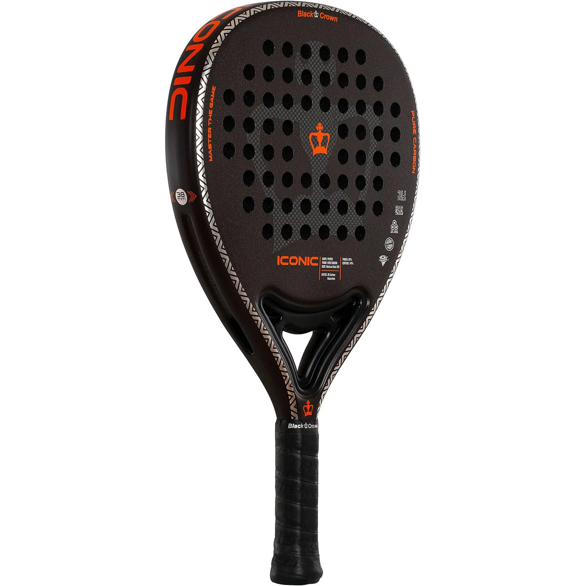 RAQUETA DE PÁDEL BLACK CROWN ICONIC