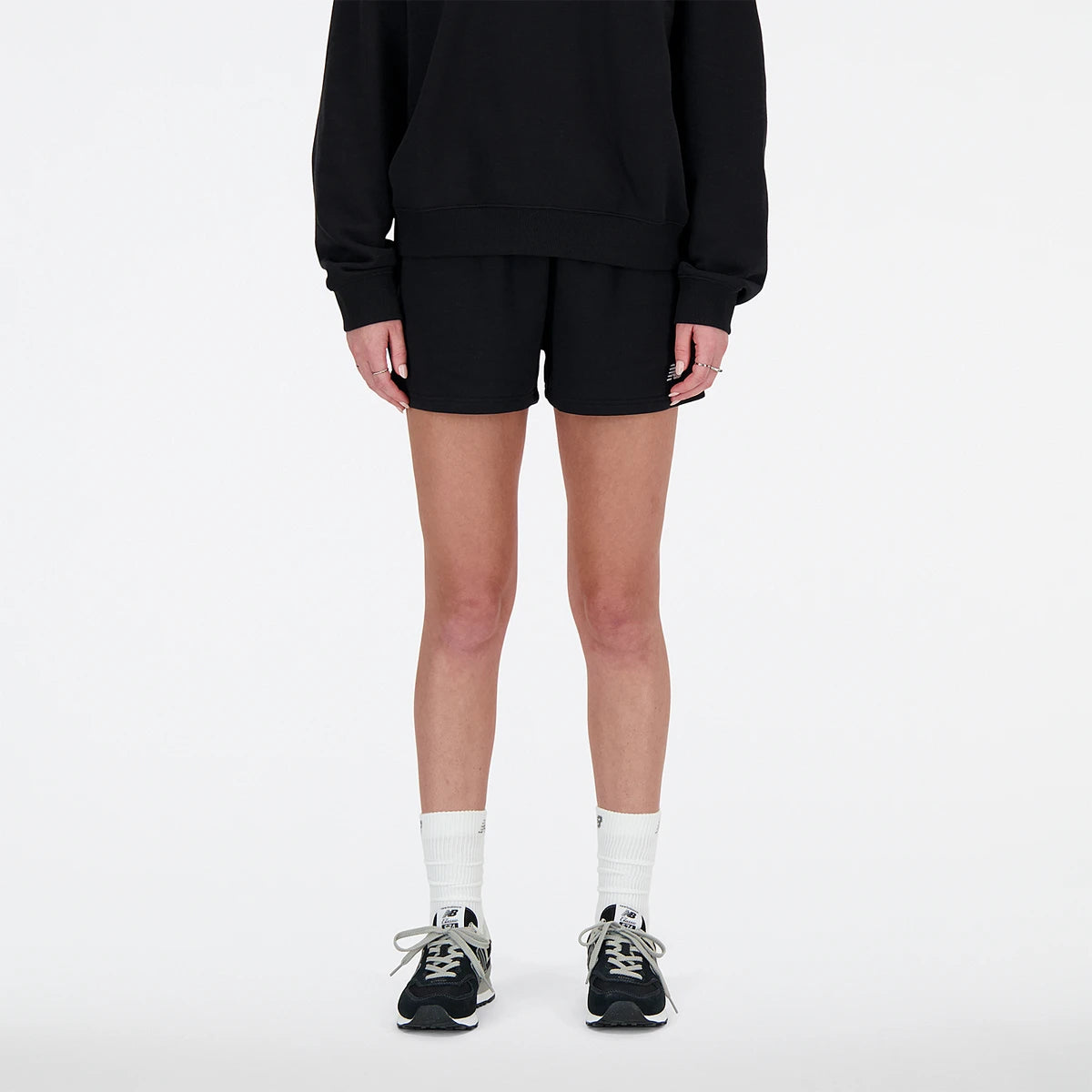 PANTALÓN CORTO NEW BALANCE MUJER FRENCH TERRY