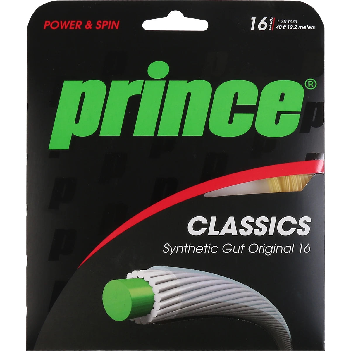 CORDAJE PRINCE SUPER SYNTHETIC GUT ORIGINAL 16 (12 METROS)