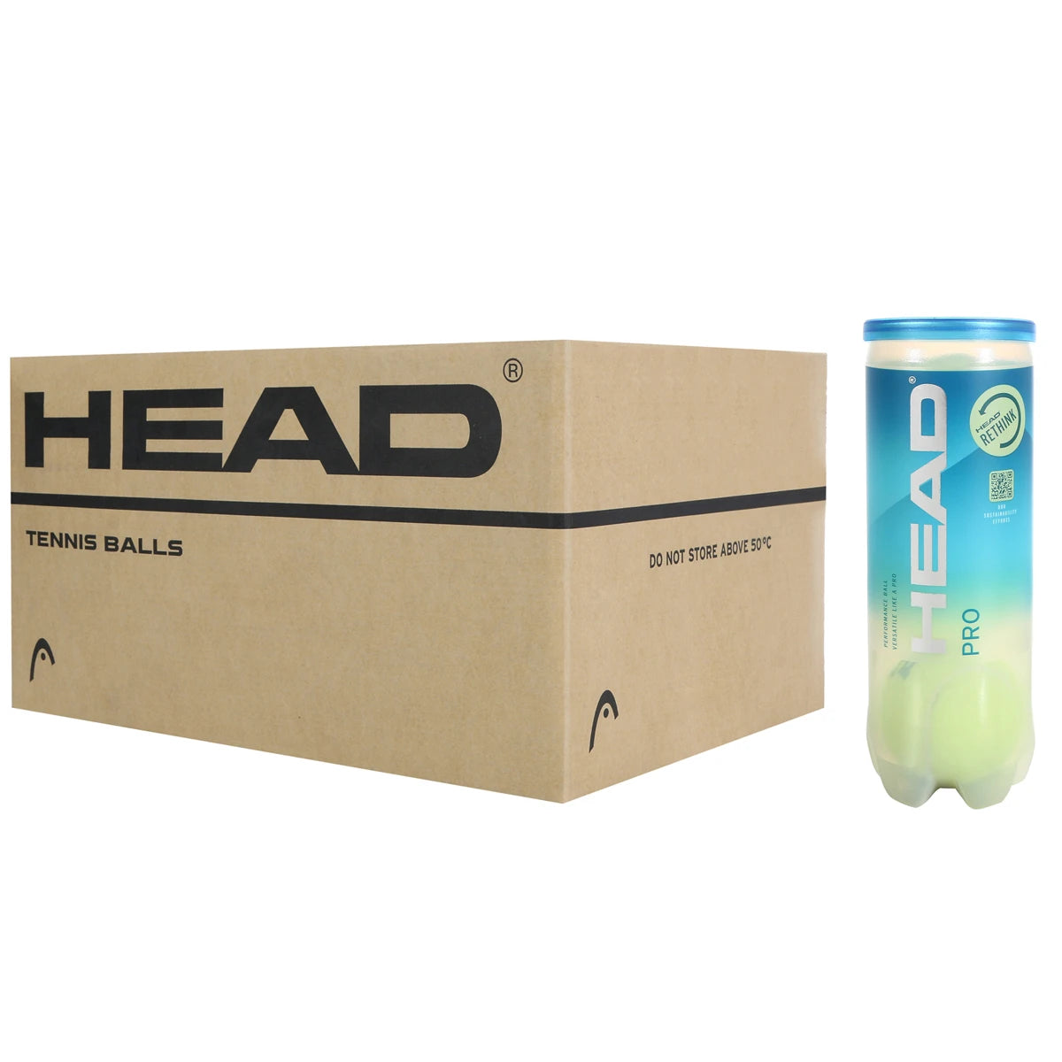 CAJA DE 24 TUBOS DE 3 PELOTAS HEAD PRO