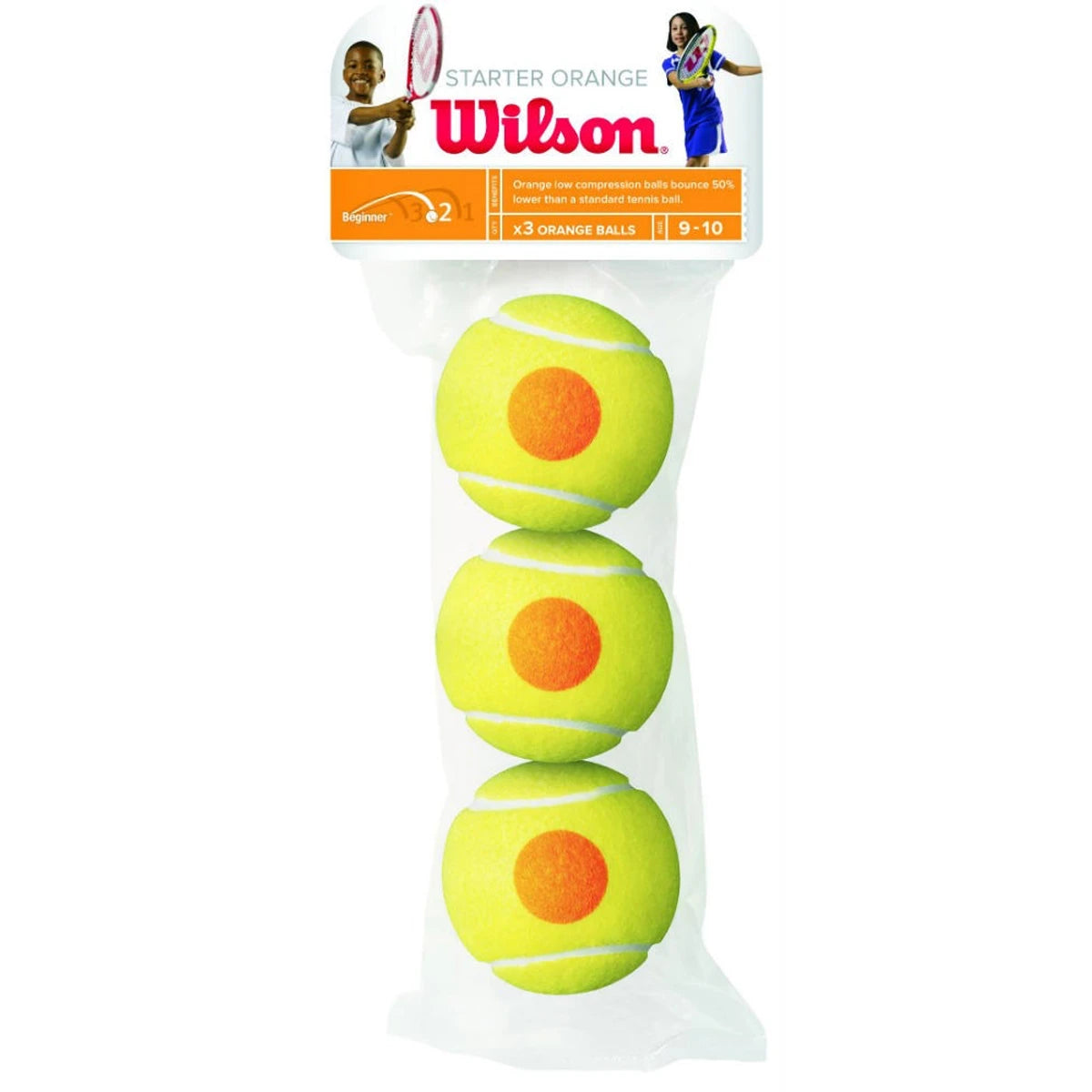 BOLSA DE 3 PELOTAS WILSON STARTER NARANJA