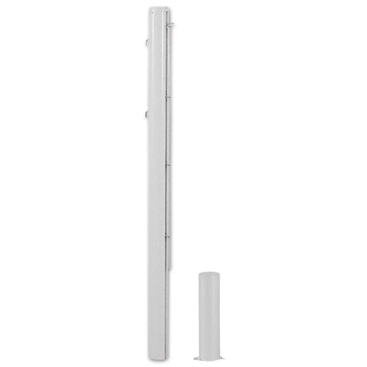 PAR DE POSTES DE ALUMINIO REDONDOS DE 83 MM ENTREGADOS CON FUNDAS