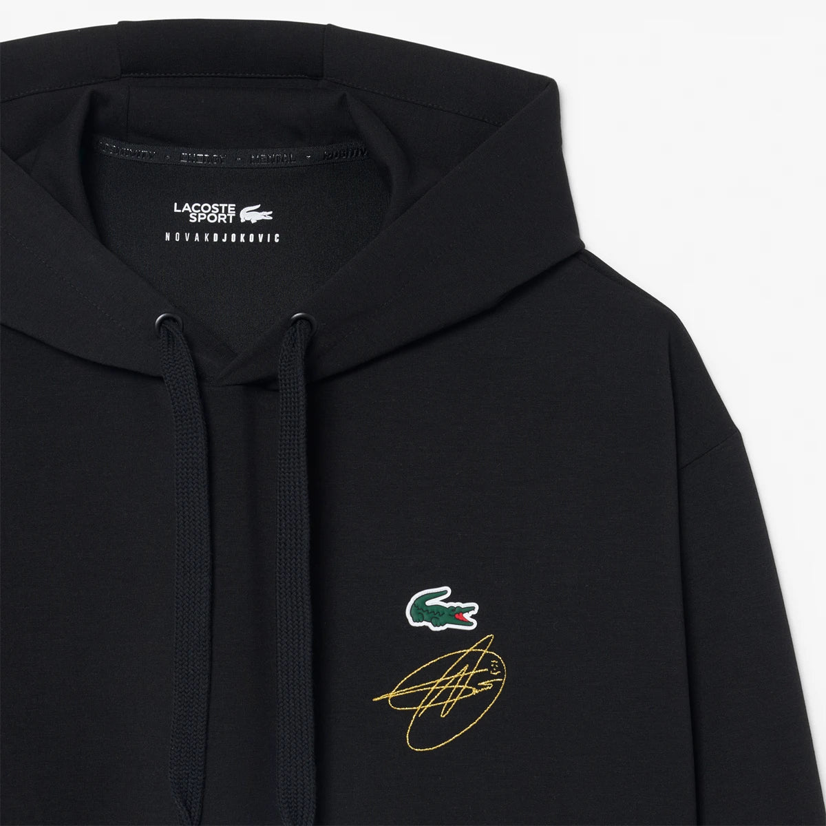 SUDADERA CON CAPUCHA LACOSTE DJOKOVIC ON COURT