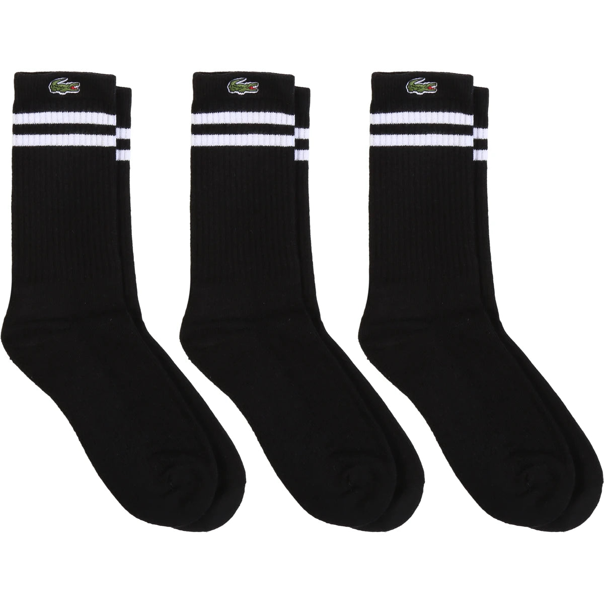 3 PARES DE CALCETINES LACOSTE JUNIOR CORE PERFORMANCE