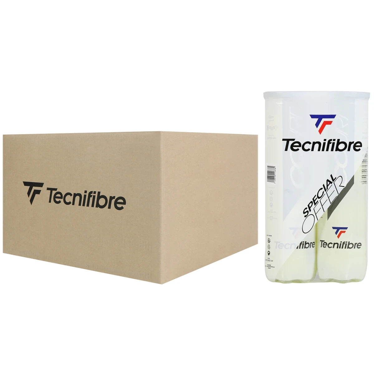 CAJA DE 18 BIPACK DE 4 PELOTAS TECNIFIBRE COURT
