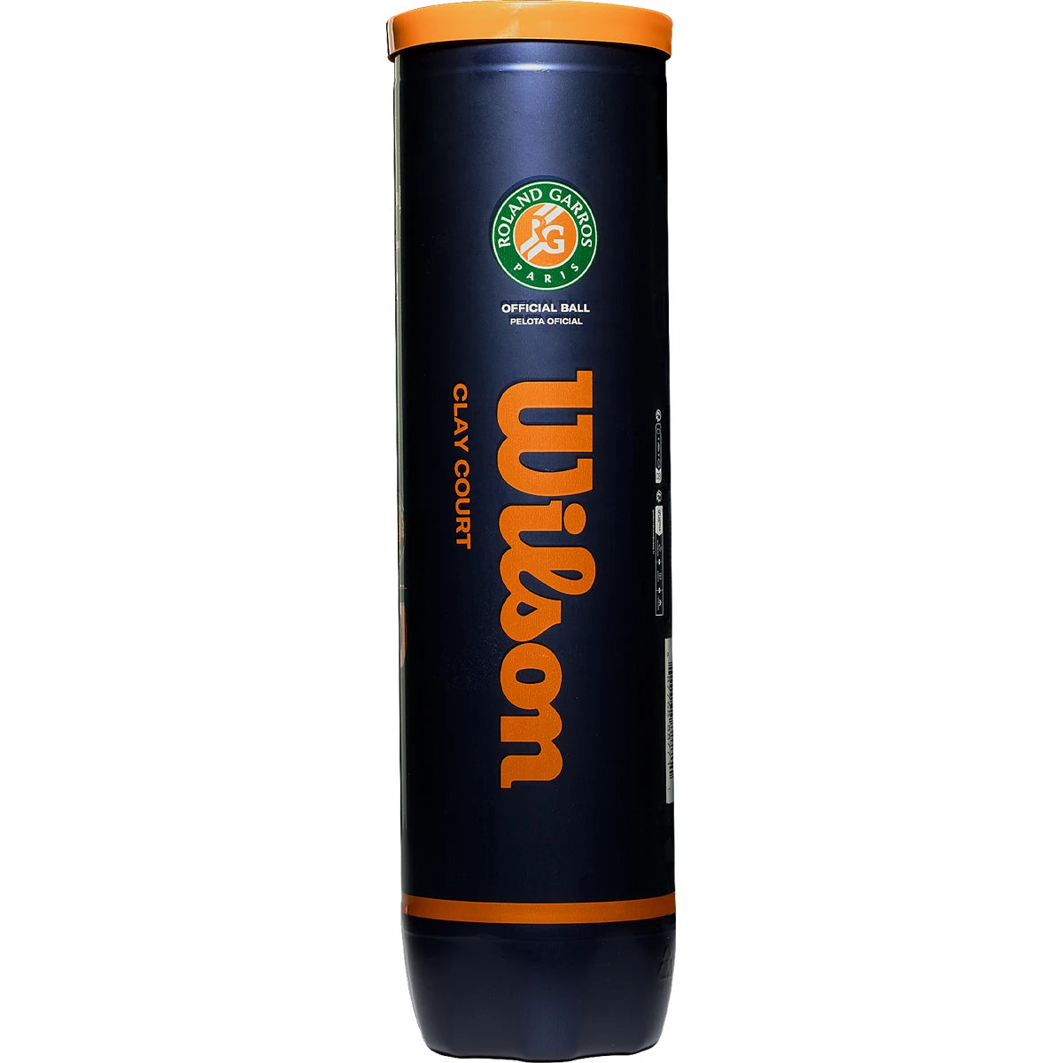 TUBO DE 4 PELOTAS WILSON ROLAND GARROS CLAY COURT