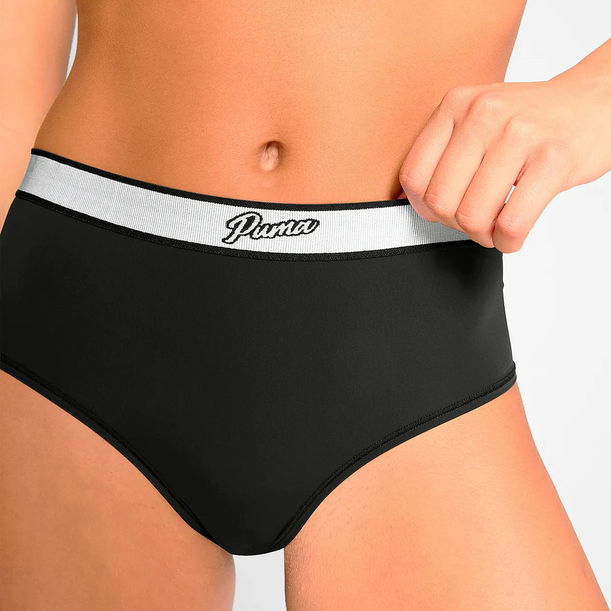 CULOTTE PUMA MUJER TALLE ALTO BRASILEÑO MICROFIBRA
