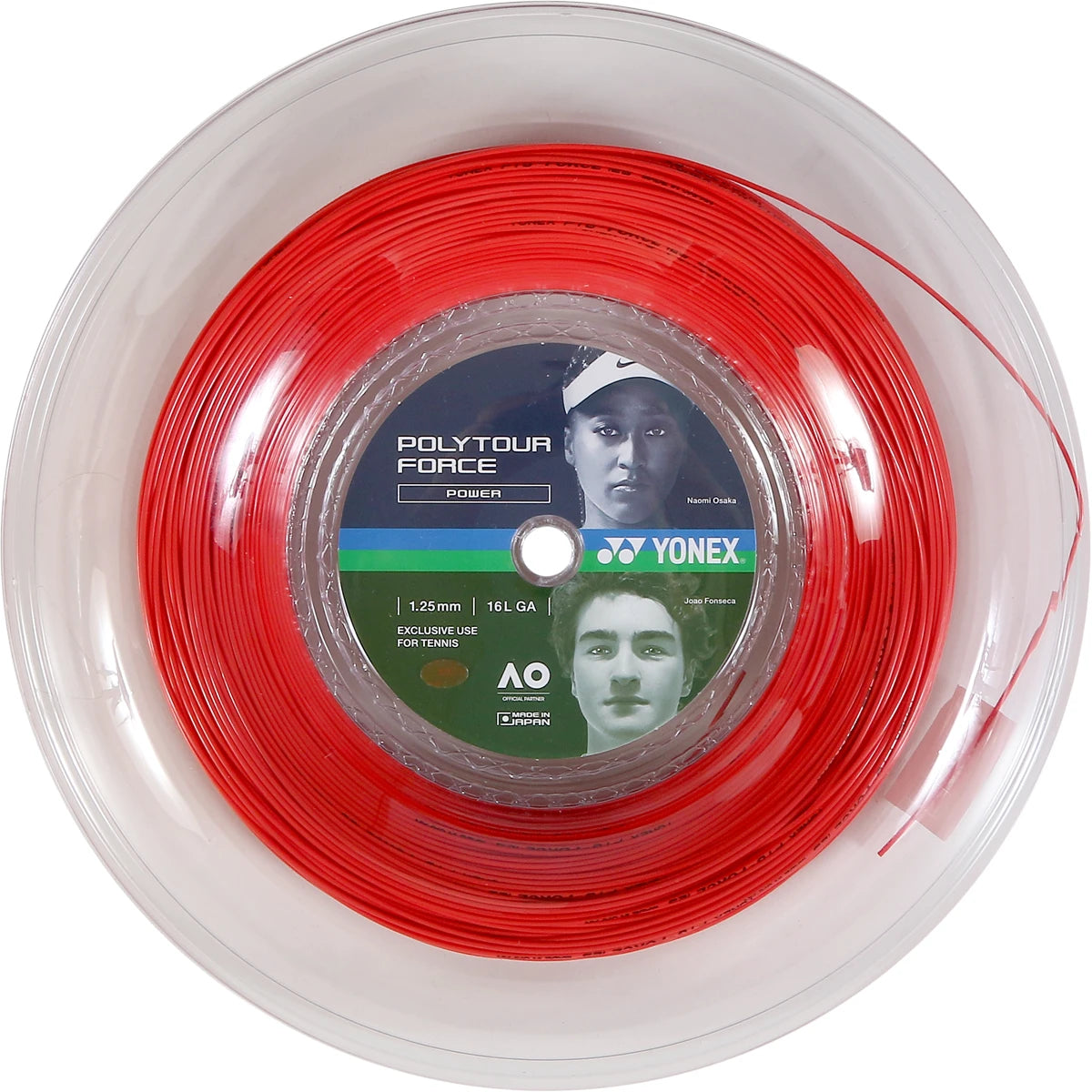 BOBINA YONEX POLYTOUR FORCE 125 (200 METROS)