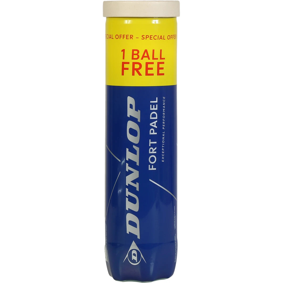 TUBO DE 4 PELOTAS DUNLOP FORT PADEL