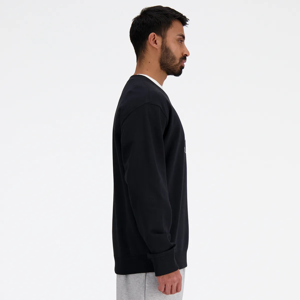 SUDADERA NEW BALANCE ESSENTIALS FRENCH TERRY LOGO CREW