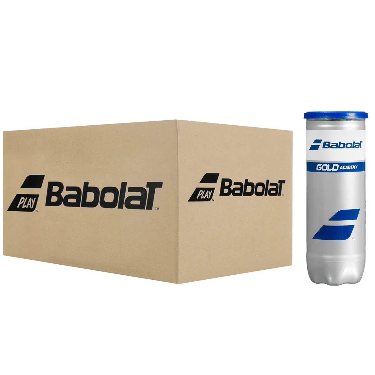CAJA DE 24 TUBOS DE 3 PELOTAS BABOLAT GOLD ACADEMY