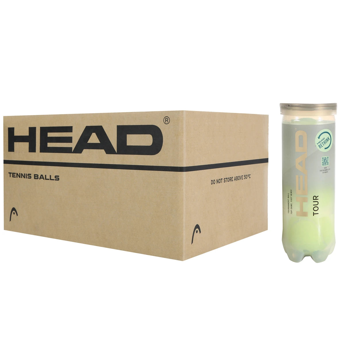 CAJA DE 24 TUBOS DE 3 PELOTAS HEAD TOUR