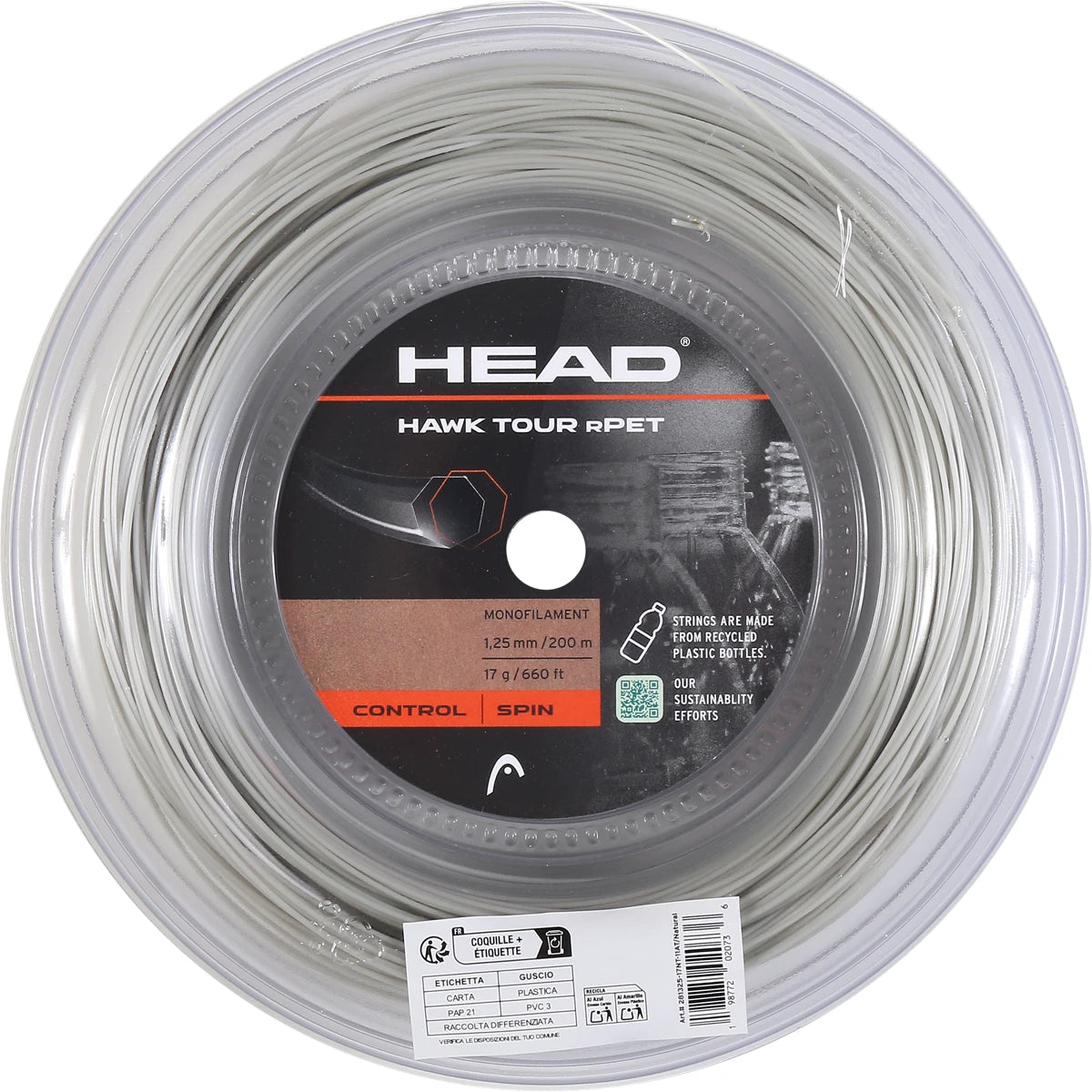 BOBINA HEAD HAWK TOUR RPET (200 METROS)