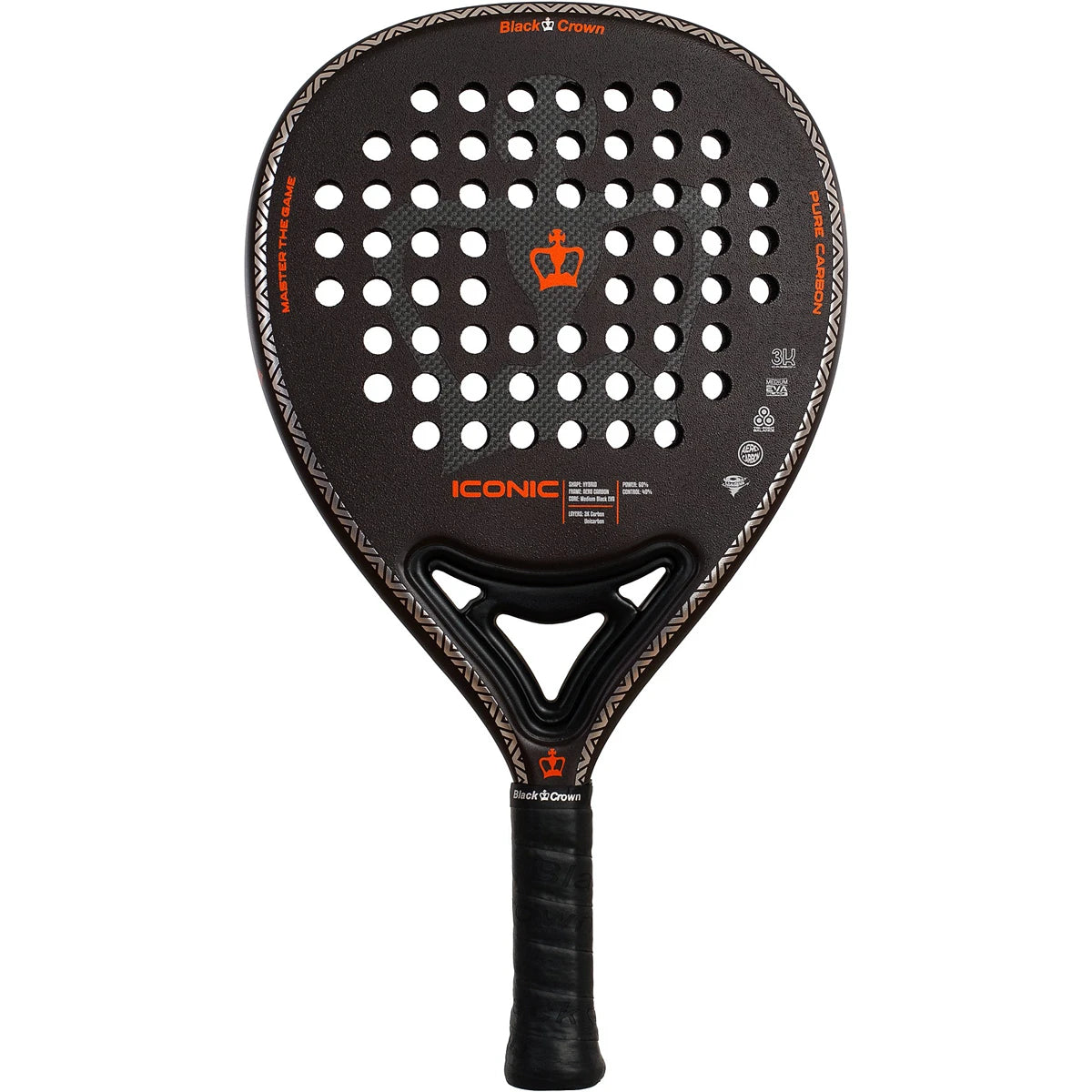 RAQUETA DE PÁDEL BLACK CROWN ICONIC