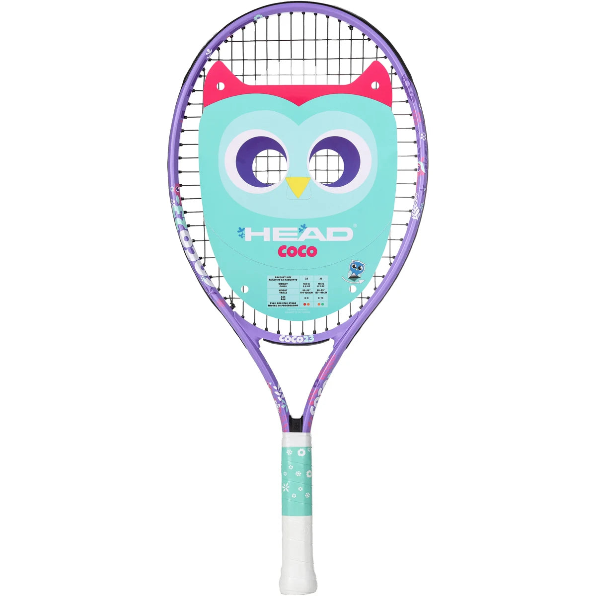 RAQUETA HEAD JUNIOR COCO 23 VIOLETA