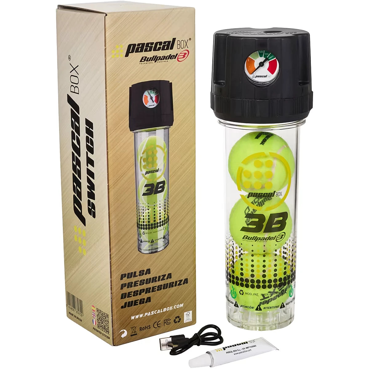 PRESSURIZADOR BULLPADEL PASCAL BOX SWITCH