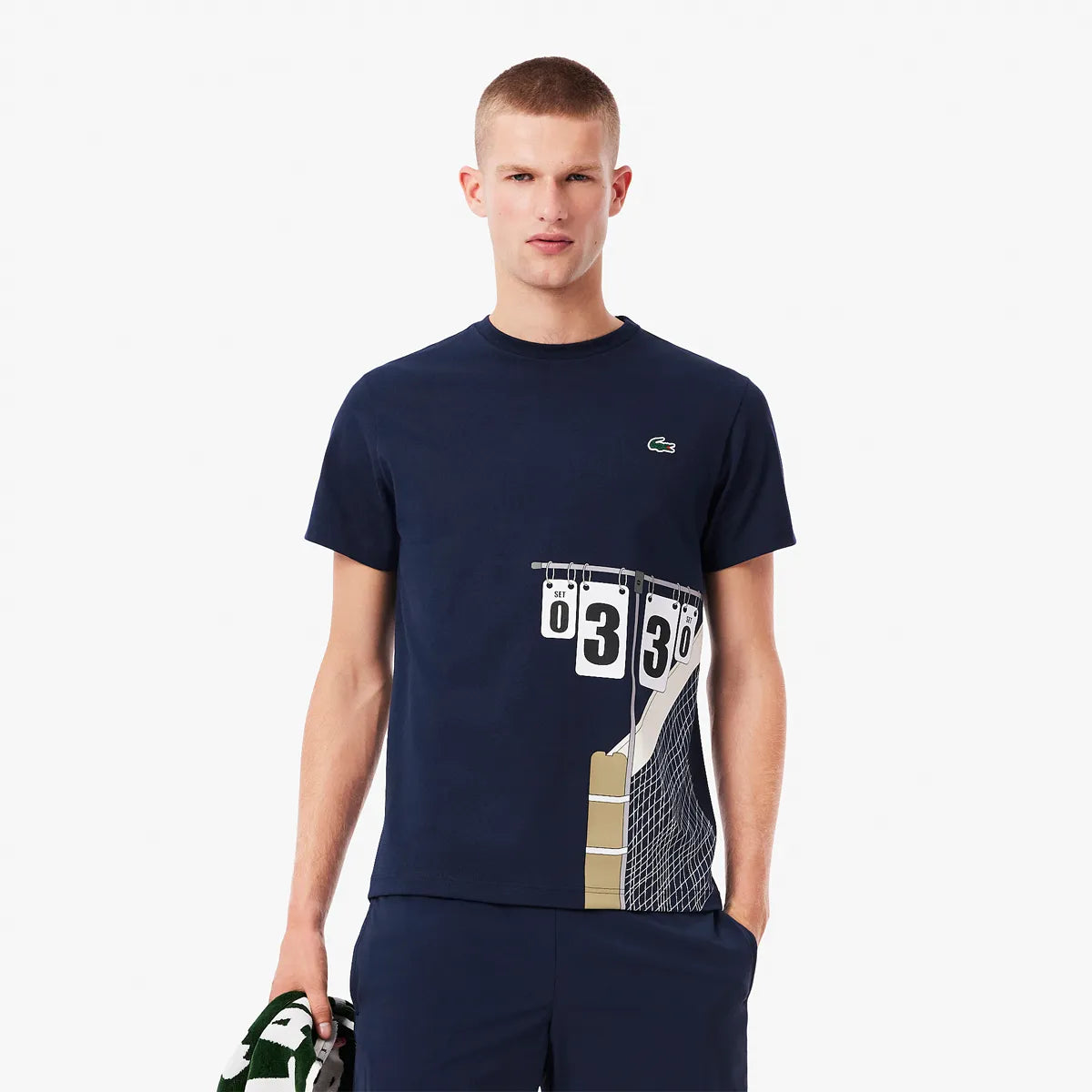 CAMISETA LACOSTE GRÁFICA HERITAGE