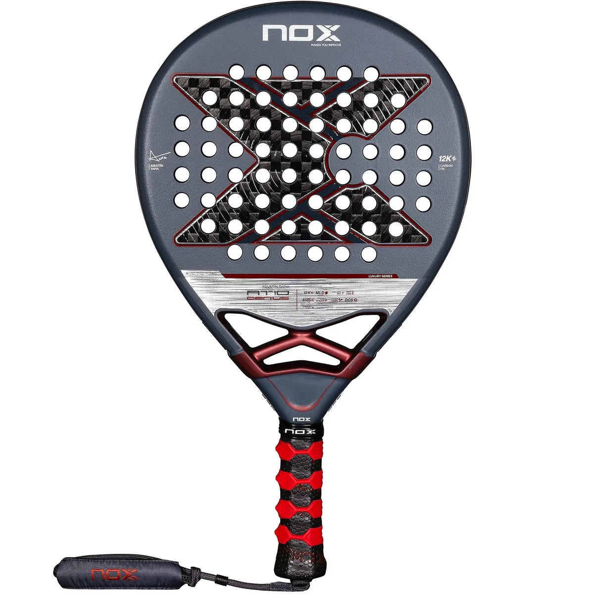 RAQUETA DE PÁDEL NOX AT10 GENIUS 12K BY AGUSTIN TAPIA
