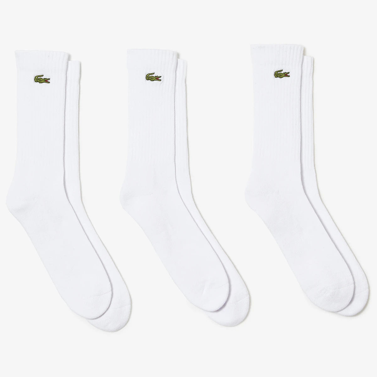 3 PARES DE CALCETINES LACOSTE ATHLETE (MID)