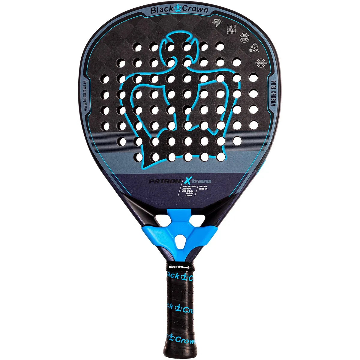 RAQUETA DE PÁDEL BLACK CROWN PATRON XTREM