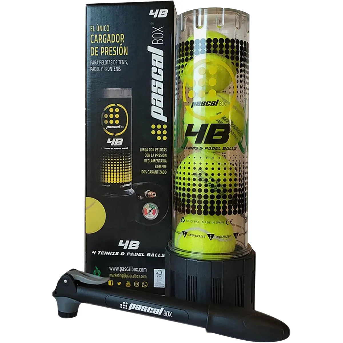 ACCESORIOS DE PRESURIZACIÓN BULLPADEL PASCAL BOX 4B
