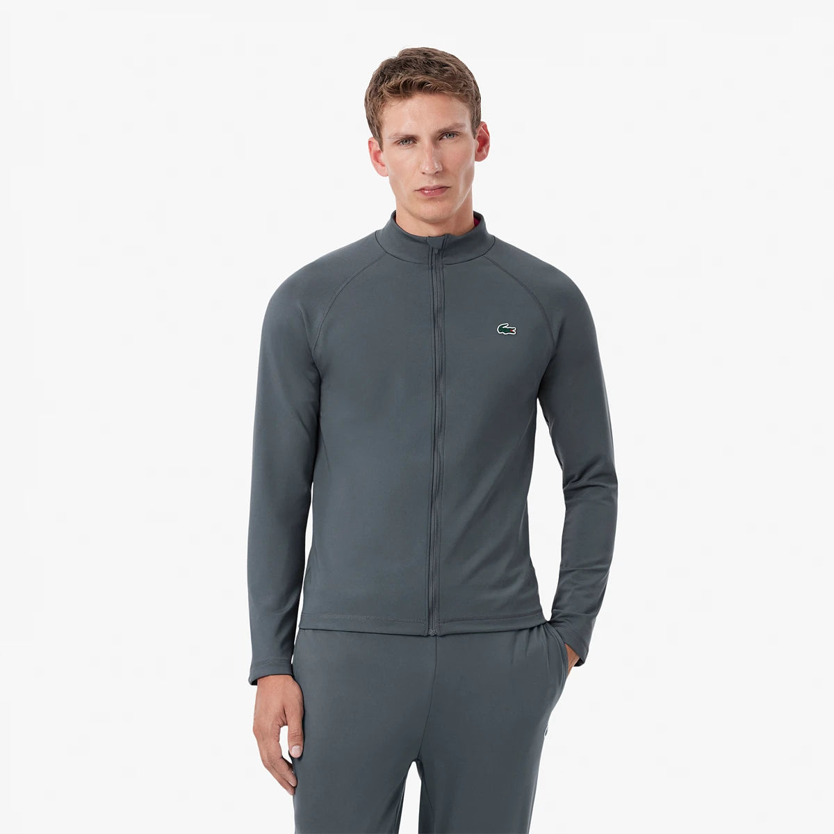 SUDADERA LACOSTE ESSENTIALS MANGAS LARGAS CREMALLERA COMPLETA