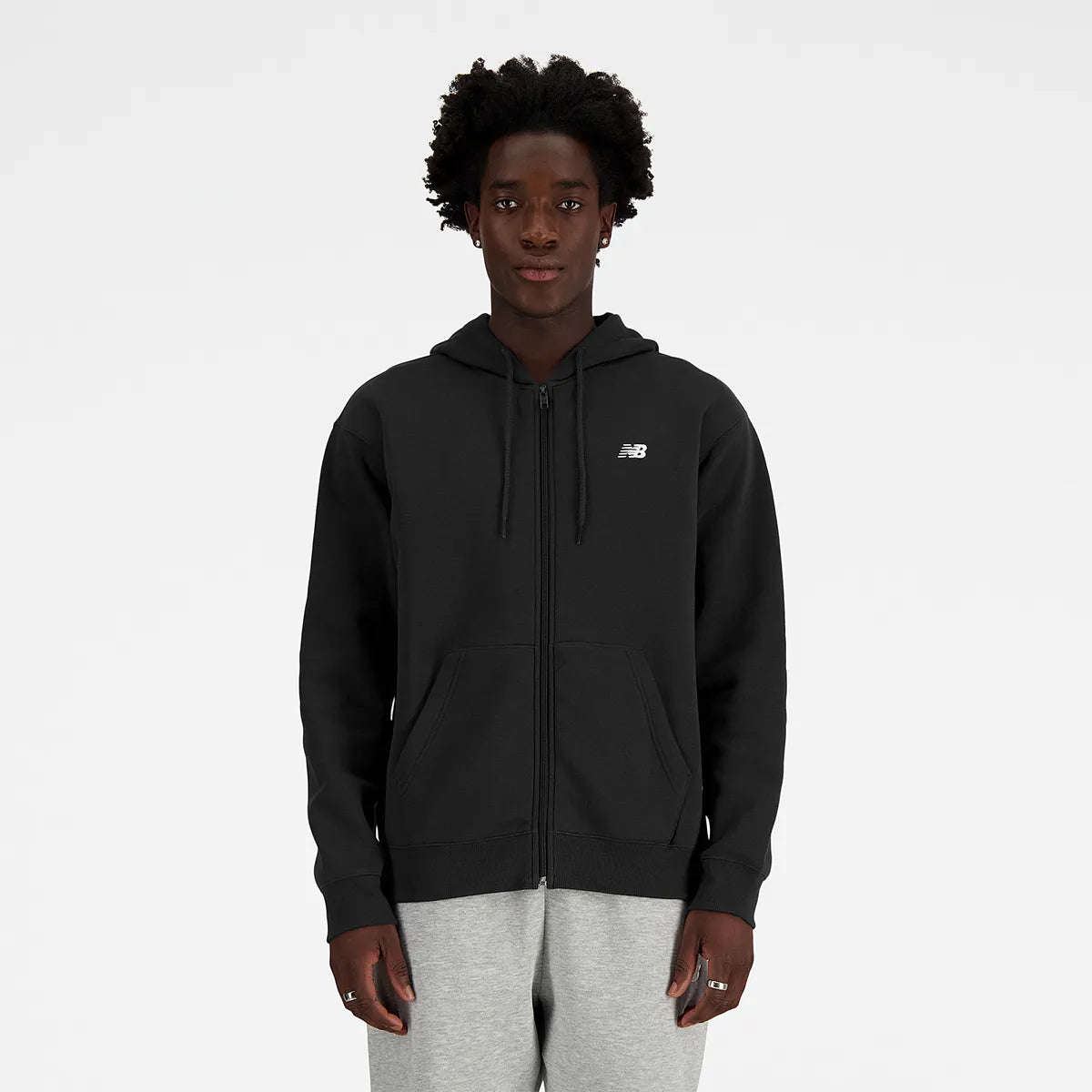 CHAQUETA NEW BALANCE SPORT ESSENTIALS LOGO FLEECE FZ