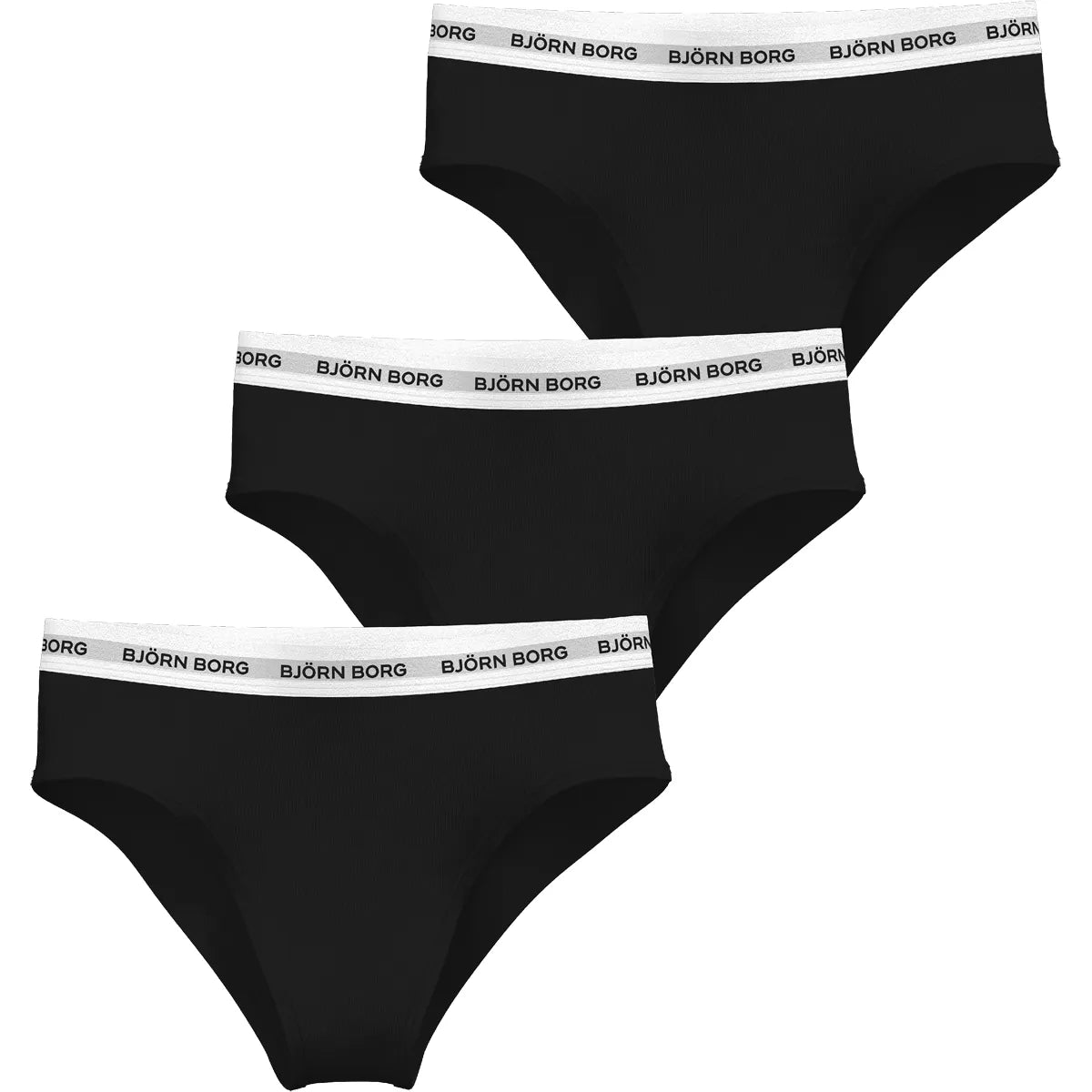 PACK 3 BRAGAS BJORN BORG MUJER BRIEF CINTURA ALTA
