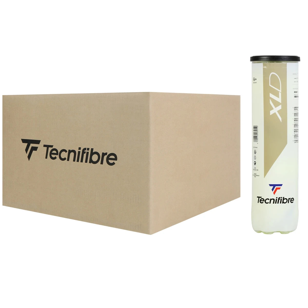 CAJA DE 36 TUBOS DE 4 PELOTAS TECNIFIBRE XLD (SIN PRESIÓN)