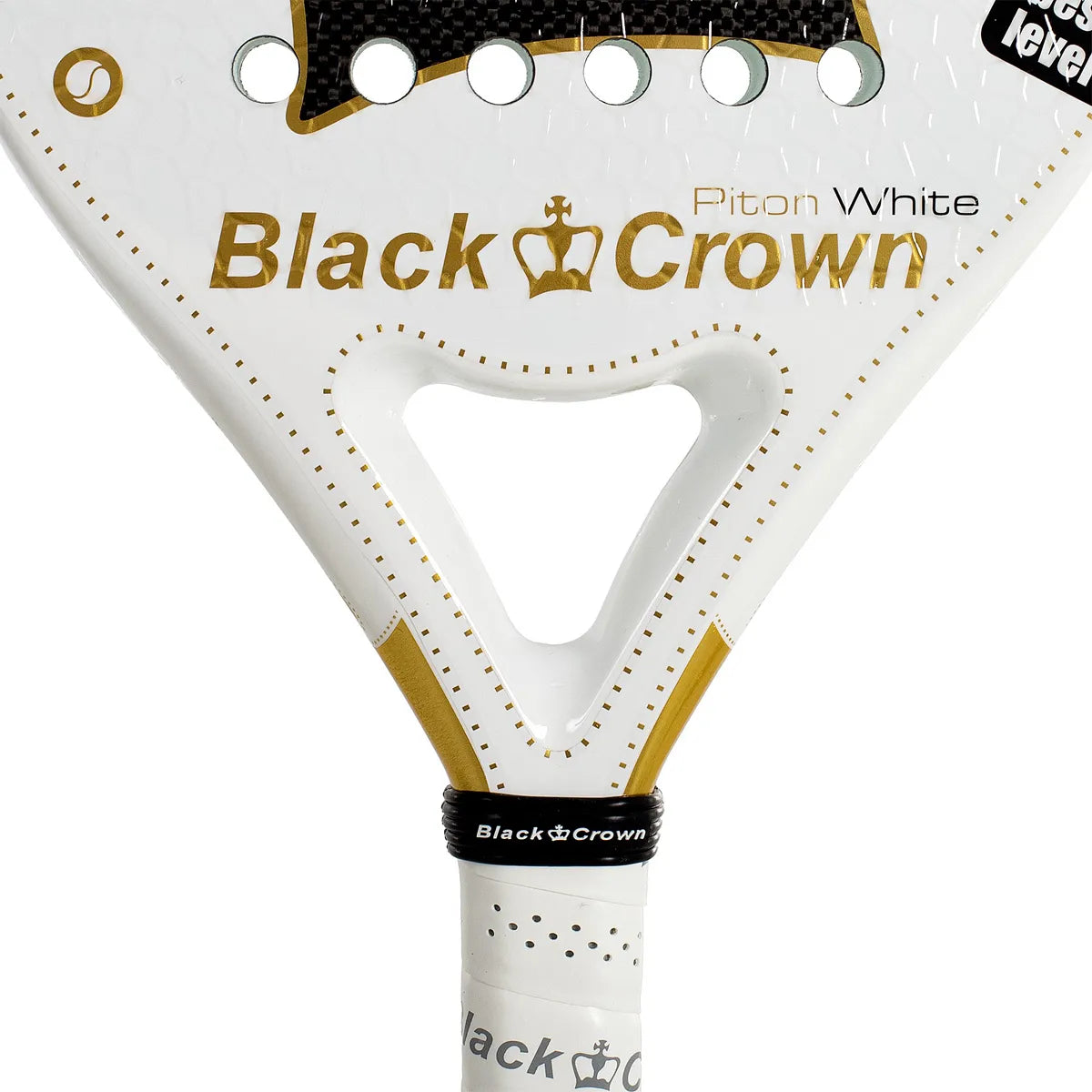 RAQUETA DE PÁDEL BLACK CROWN PITON WHITE