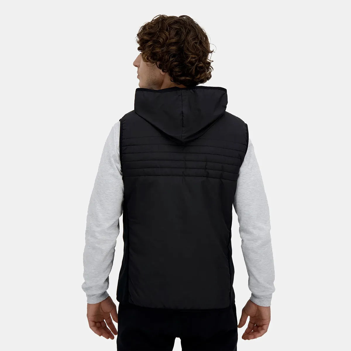CHAQUETA ACOLCHADA LE COQ SPORTIF HÍBRIDA SIN MANGAS CON CAPUCHA