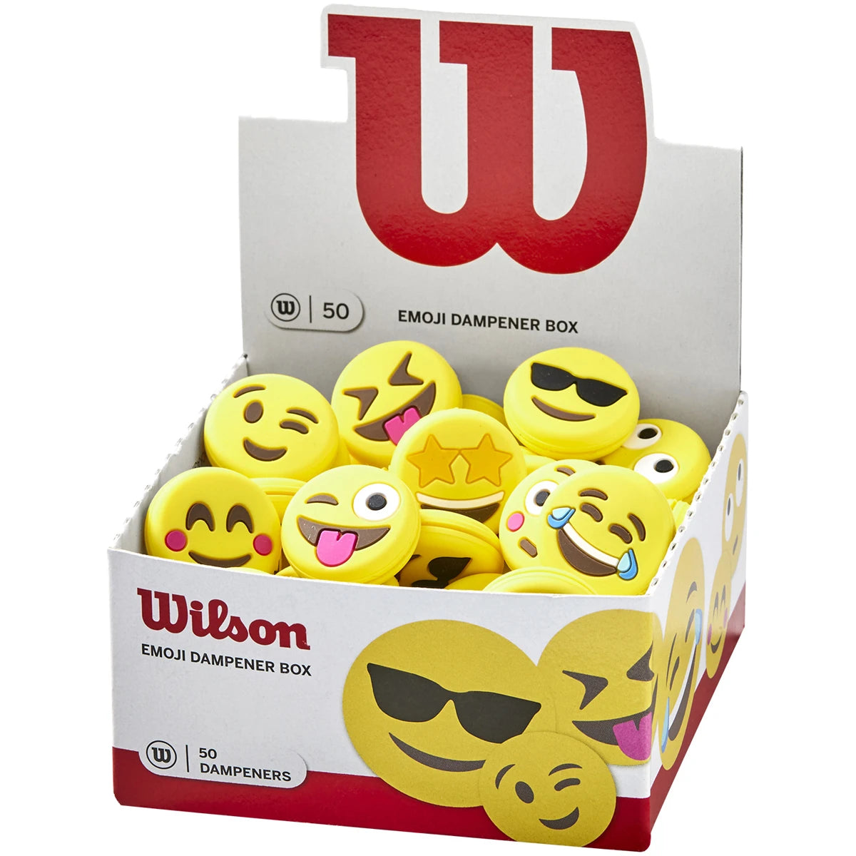 CAJA DE 50 ANTIVIBRADORES WILSON EMOJI
