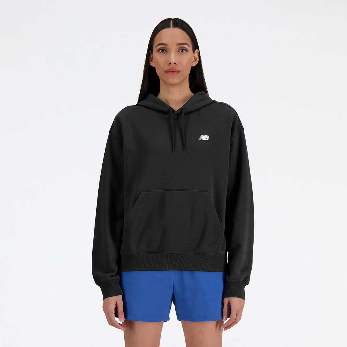 SUDADERA NEW BALANCE MUJER FLEECE CON CAPUCHA