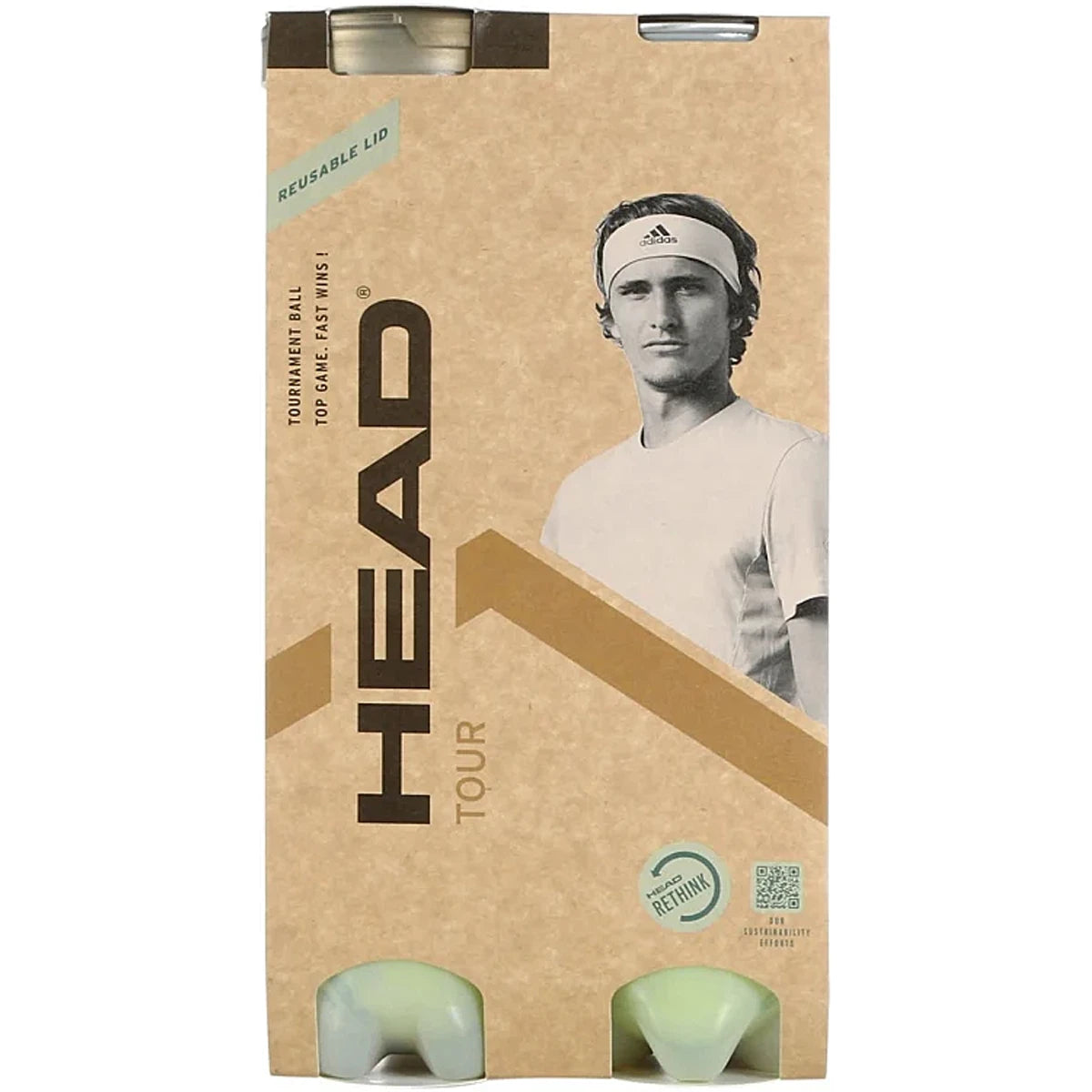 BIPACK DE 4 PELOTAS HEAD TOUR XT