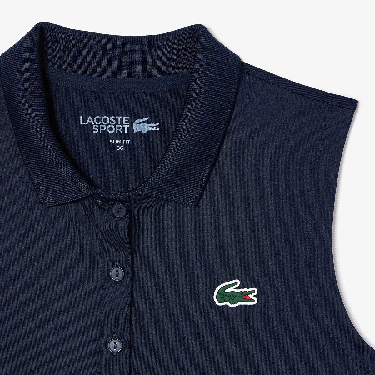 POLO LACOSTE MUJER CORE PERFORMANCE SIN MANGAS