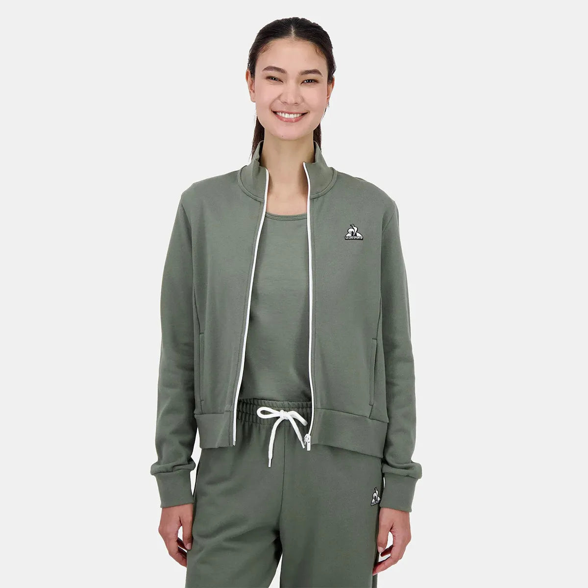 SUDADERA LE COQ SPORTIF MUJER CONTEMPORÁNEA CON CREMALLERA