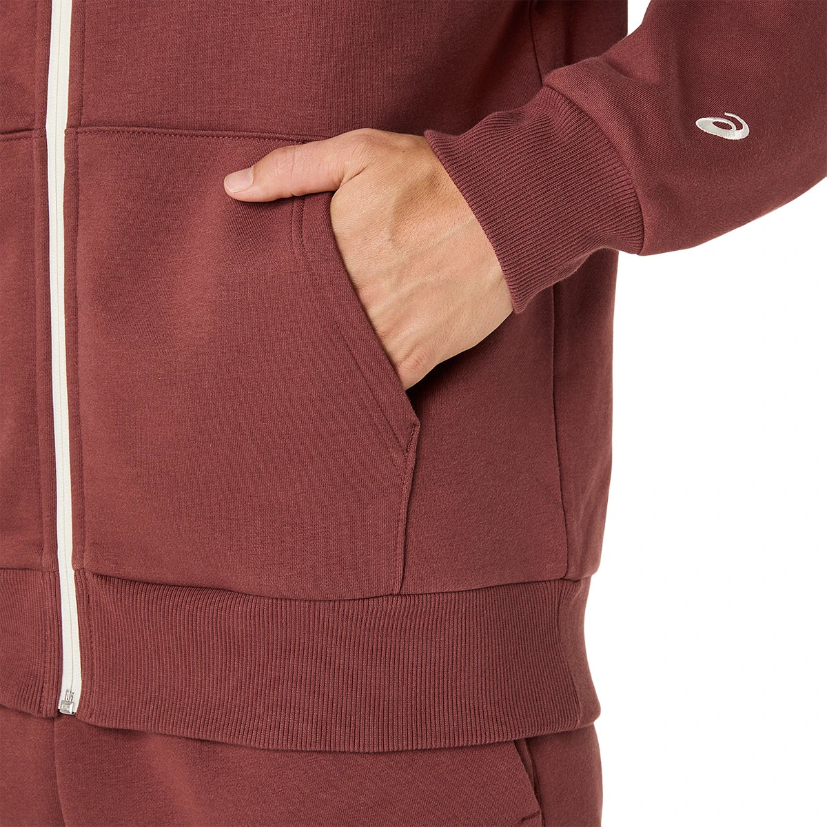 SUDADERA ASICS CON CAPUCHA FLEECE CREMALLERA COMPLETA