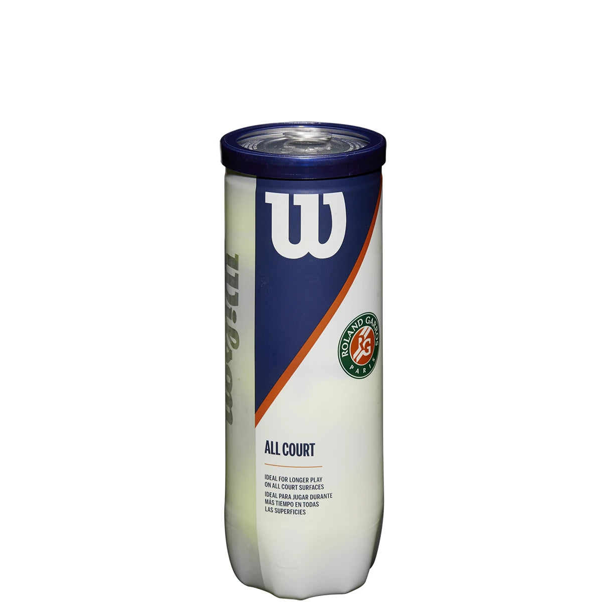 TUBO DE 3 PELOTAS WILSON ROLAND GARROS ALL COURT