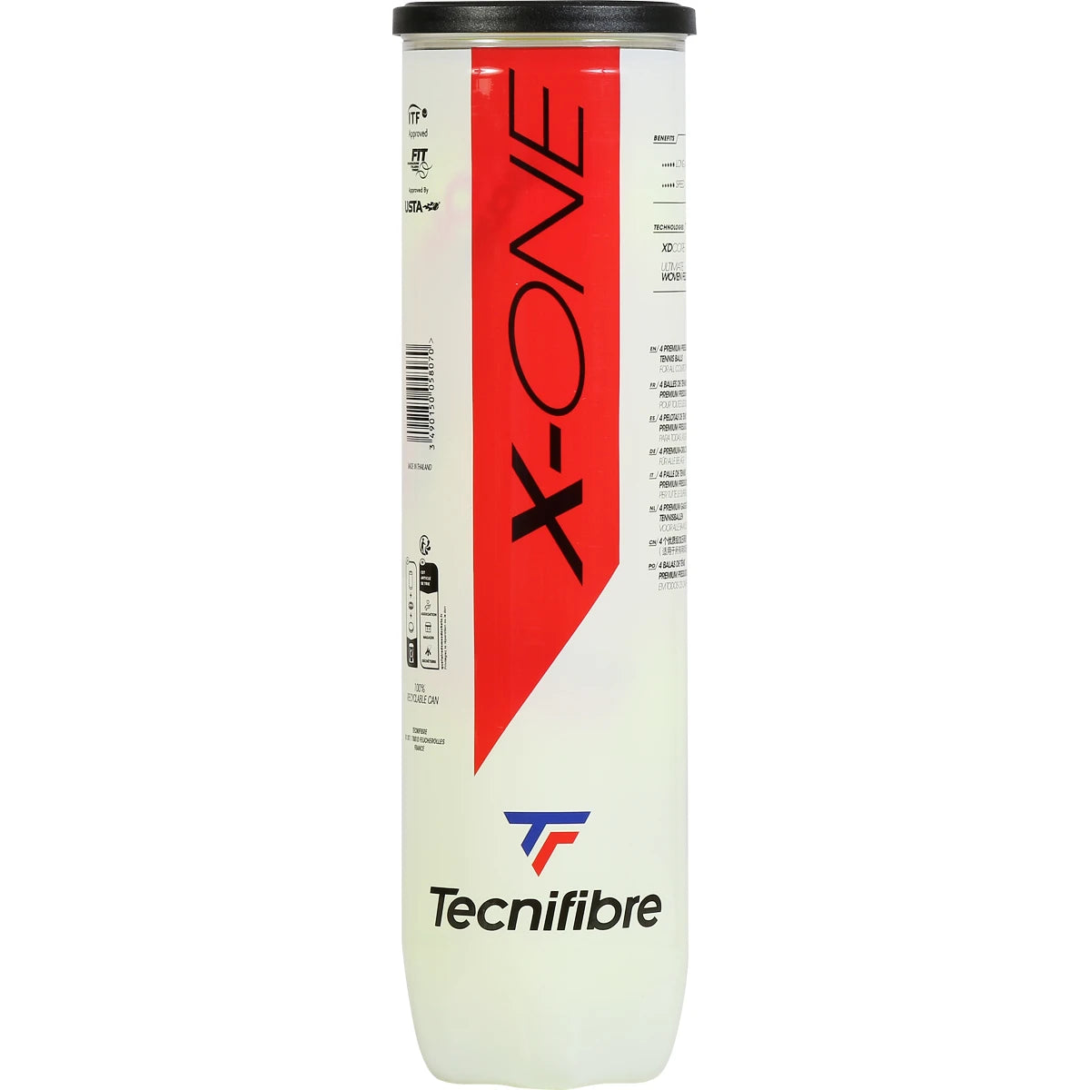 TUBO 4 PELOTAS TECNIFIBRE X-ONE