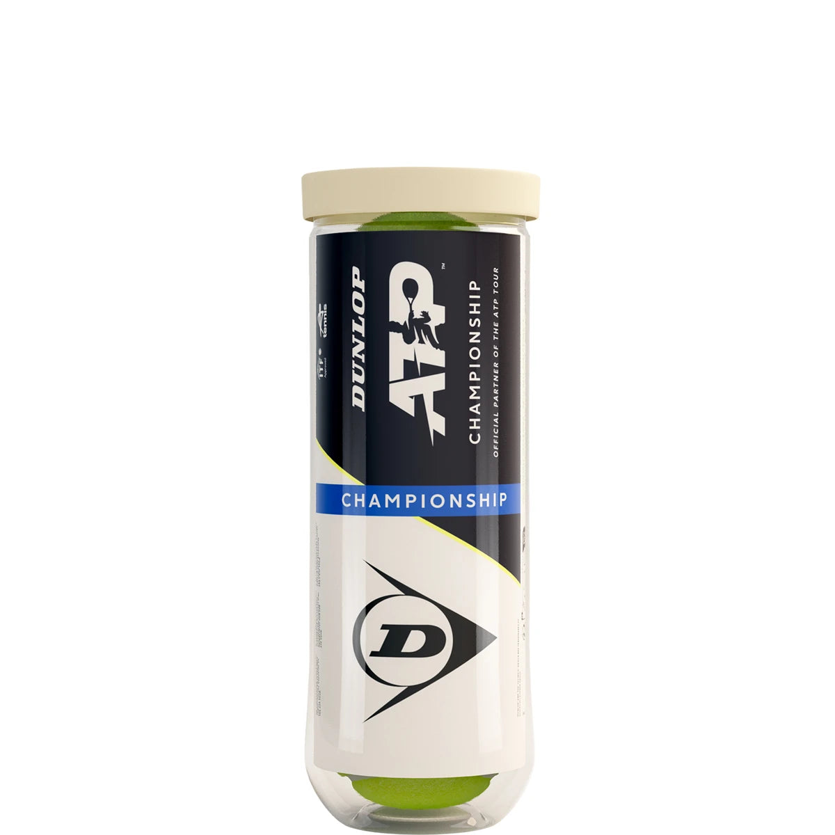 TUBO DE 3 PELOTAS DUNLOP ATP CHAMPIONSHIP