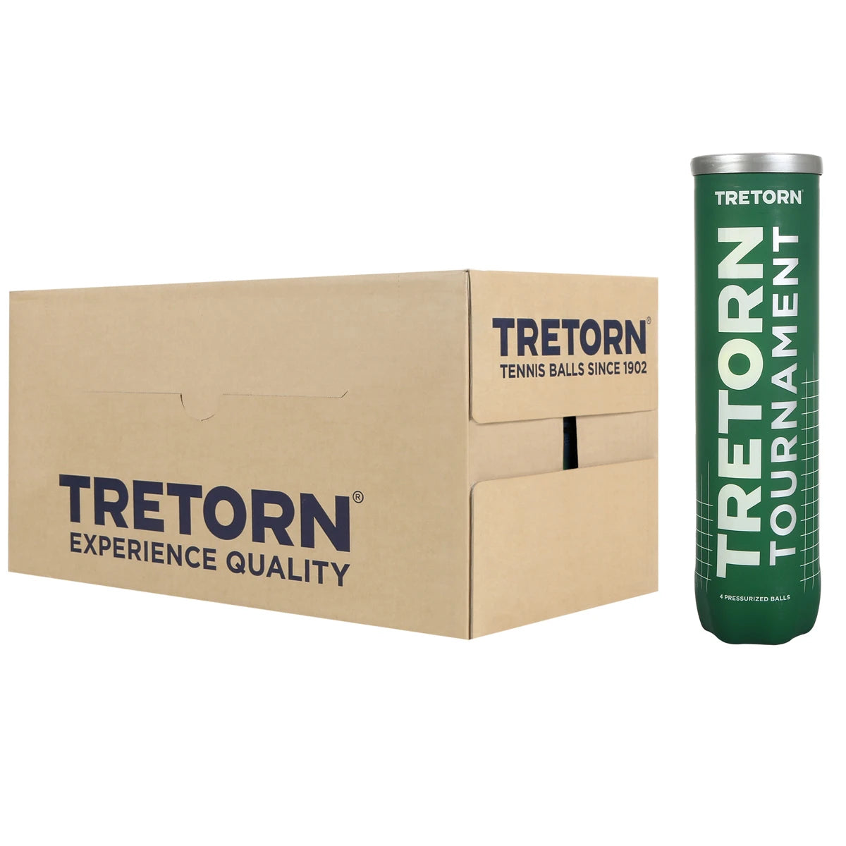 CAJA DE 18 TUBOS DE 4 PELOTAS TRETORN TOURNAMENT