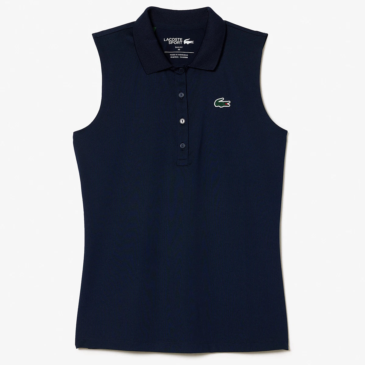 POLO LACOSTE MUJER CORE PERFORMANCE SIN MANGAS