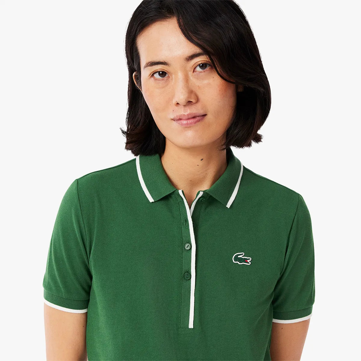 POLO LACOSTE MUJER HERITAGE